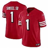 Men & Women & Youth San Francisco 49ers #1 Deebo Samuel New Red F.U.S.E. Vapor Untouchable Limited Jersey,baseball caps,new era cap wholesale,wholesale hats